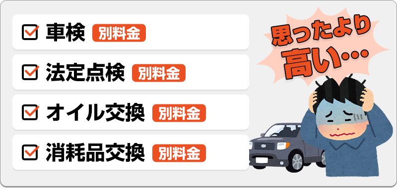 月額料金に惹かれて契約したら大半がオプション扱いだった